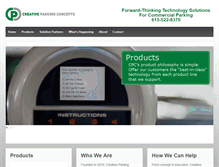 Tablet Screenshot of creativeparkingconcepts.com